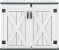 DWVO Outdoor Storage Shed, Weatherproof Resin, 35 Cu Ft Capacity, Horizontal by DWVO