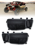 ZIDIYORUO Door Storage Bags for Can Am Maverick X3 (2017-2026), Heavy Duty 1680D Waterproof UTV Front Door Organizer with Removable Knee Pad & Cup Holder, Sold as Pair