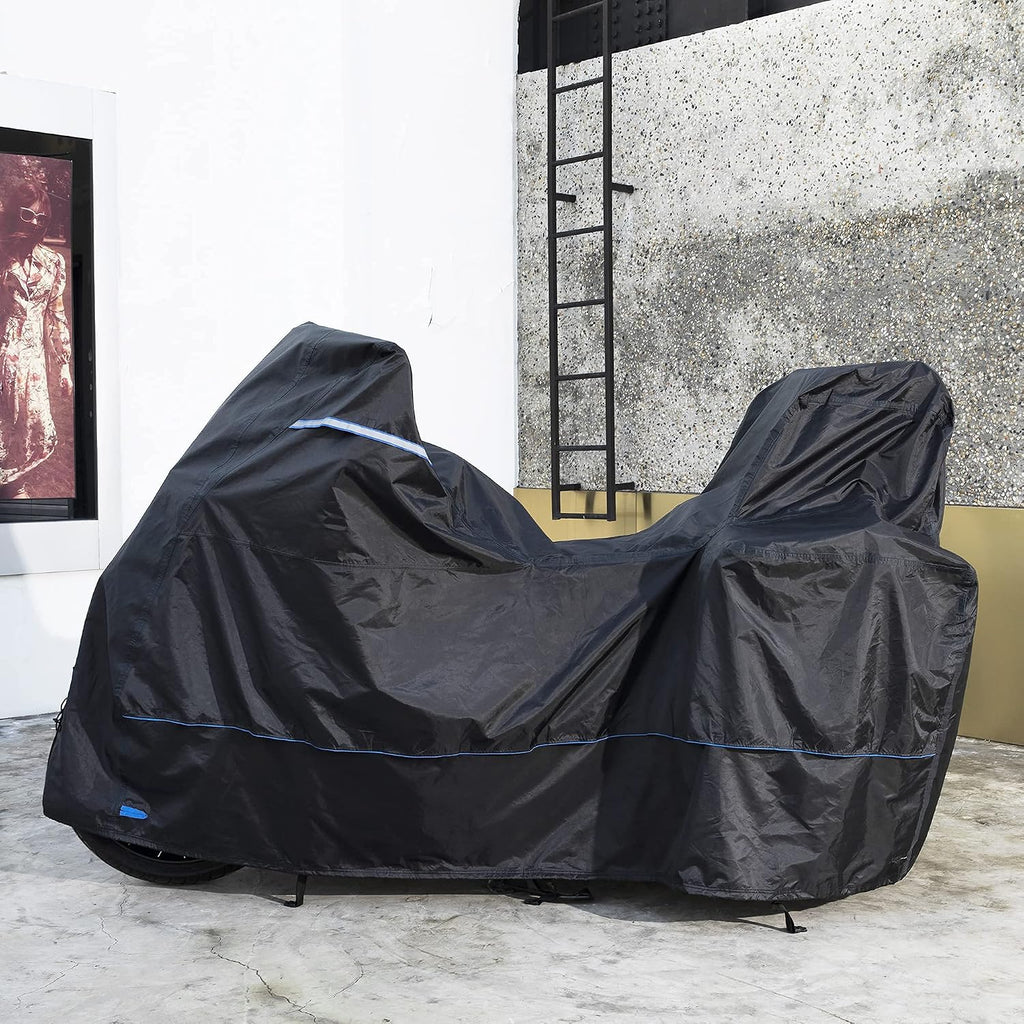 FENRIR 420D 90" INCH Motorcycle Cover Waterproof Outdoor Storage Compatible with BMW R1300GS R1250GS KTM Adventure Honda Africa Twin Nt1100 Yamaha Tracer Suzuki VStrom Kawasaki Versys Triumph Tiger