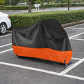 190T Heavy-Duty Motorcycle Cover, Waterproof Windproof UV Resistant with Lock Hole, Universal Fit for Motorcycles, Scooters & Electric Bikes