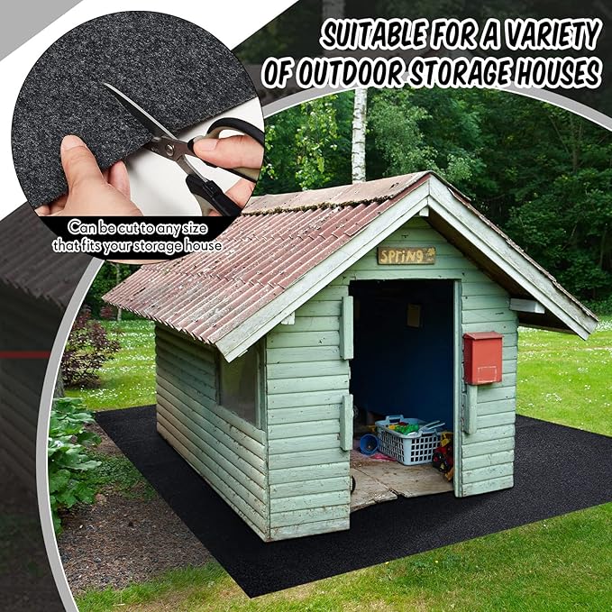 Haull Outdoor Storage Shed Floor Moat Waterproof Outdoor Carport Mat Thickened - Image 7