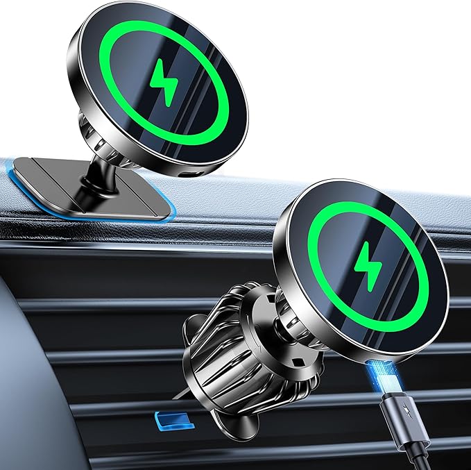 Kaistyle for MagSafe Car Mount Charger【Stronger Magnets】 iPhone Magnetic by Kaistyle