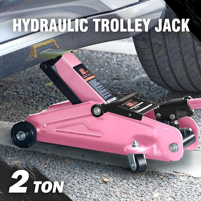 DNA MOTORING Low Profile Hydraulic Trolley Service/Floor Jack, 2 Ton Capacity...
