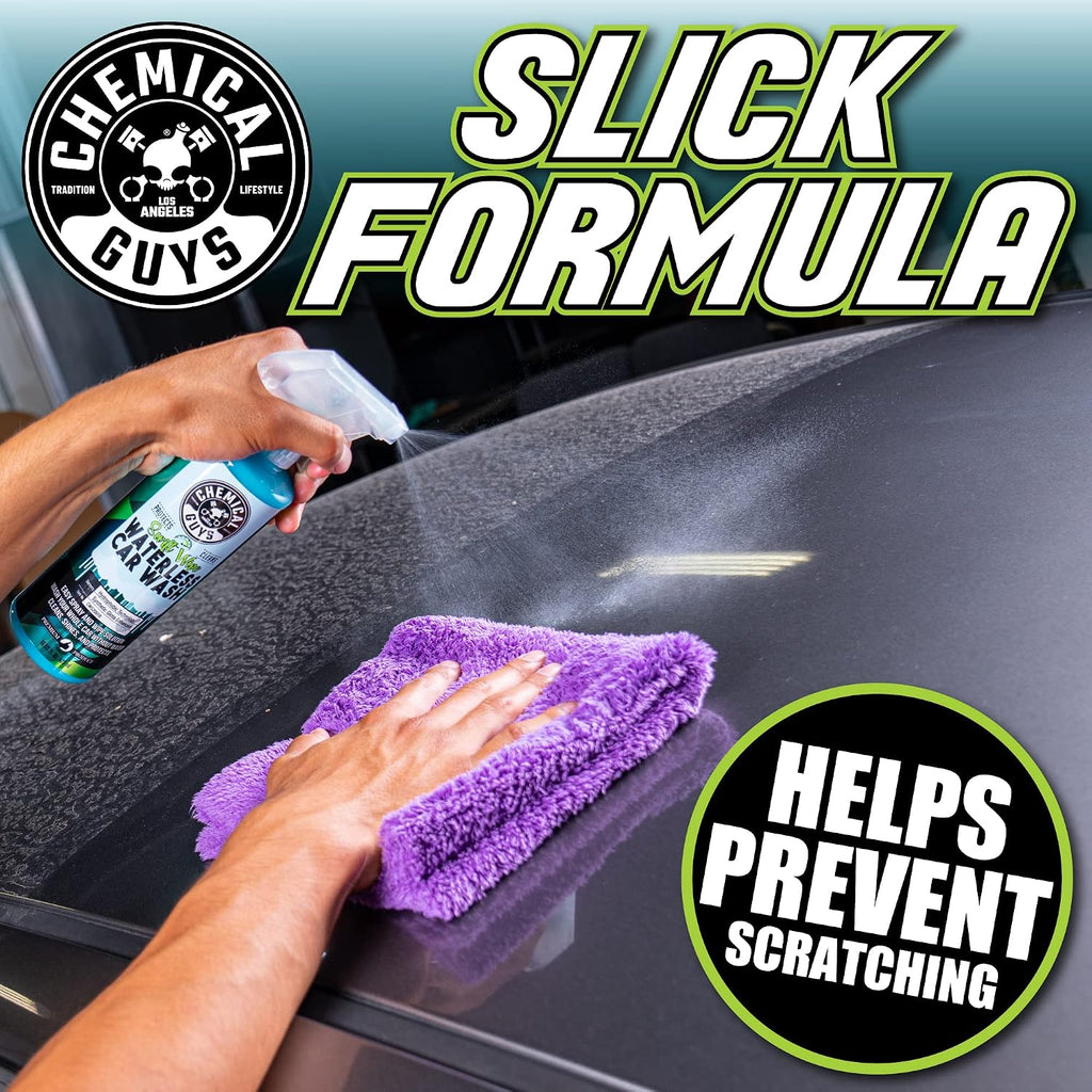 Chemical Guys Swift Wipe Sprayable Waterless Car Wash Spray - Spray and Wipe to Safely Clean and Shine Cars, Trucks, Motorcycles, RV & More, High Lubrication Formula, 16 oz