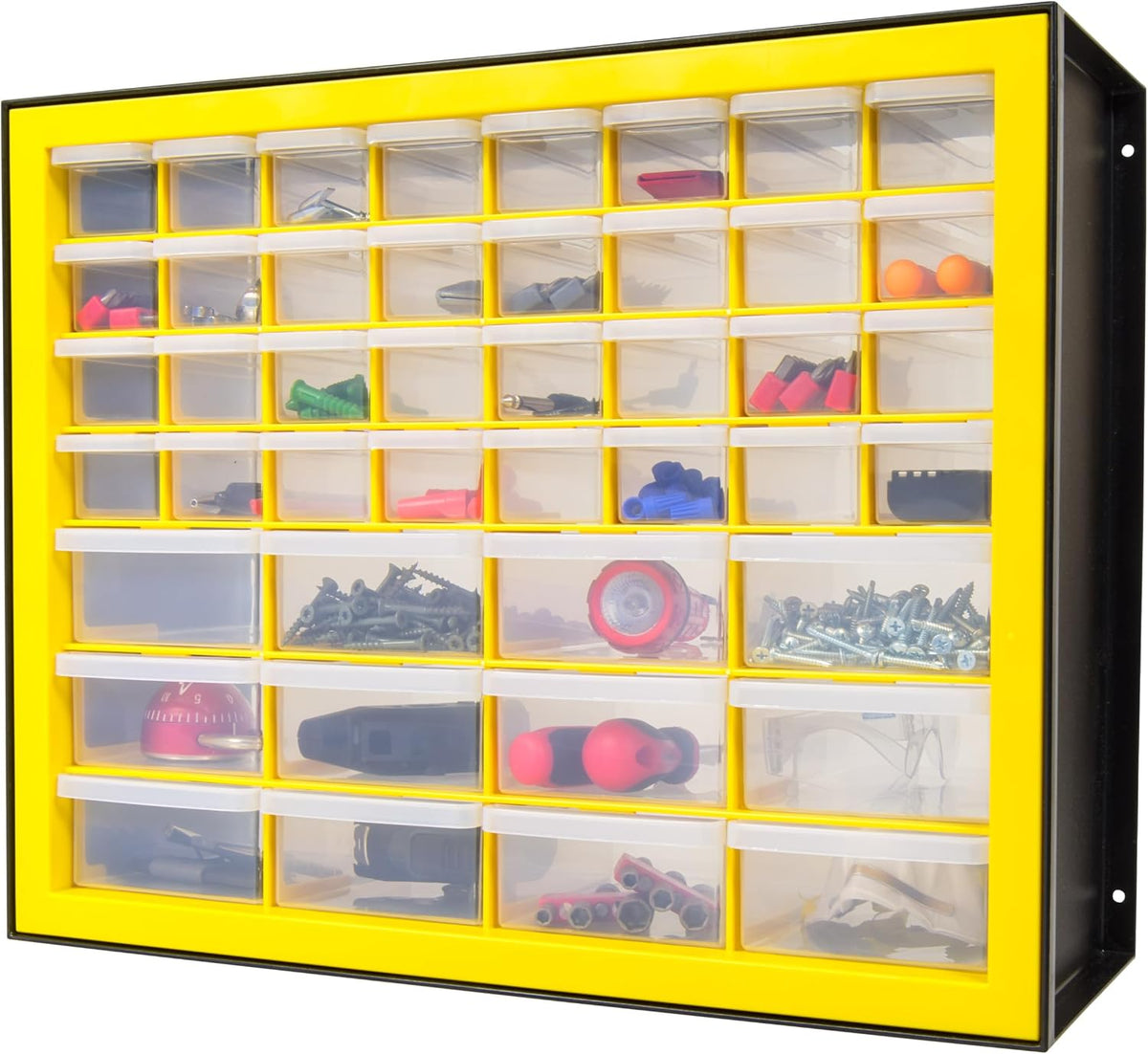 iris plastic hardware storage drawer, 44 drawer parts, main product view