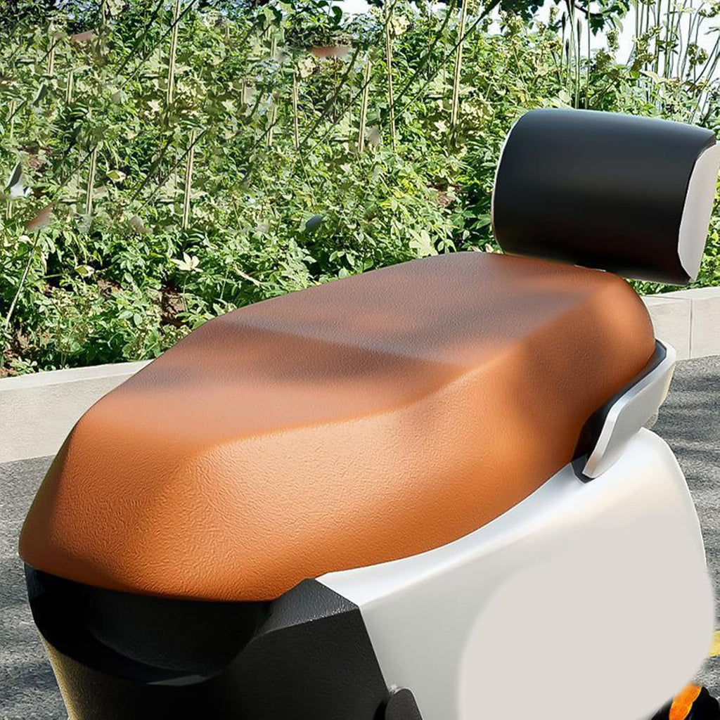 Motorcycle Seat Covers Protector Cushion Elastic PU Leather Electric Bike Seat Full Covers Motorcycle Protector