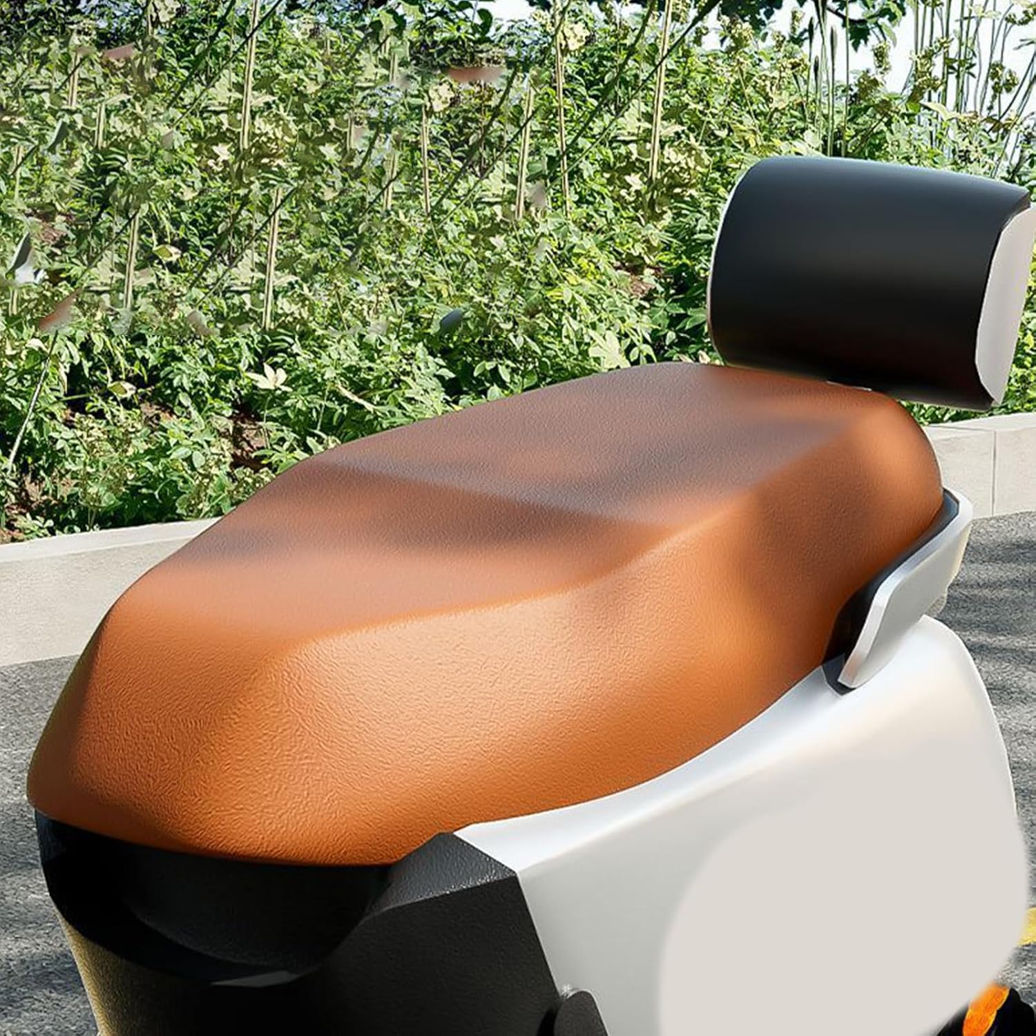 Motorcycle Seat Covers Protector Cushion Elastic PU Leather Electric Bike Seat Full Covers Motorcycle Protector