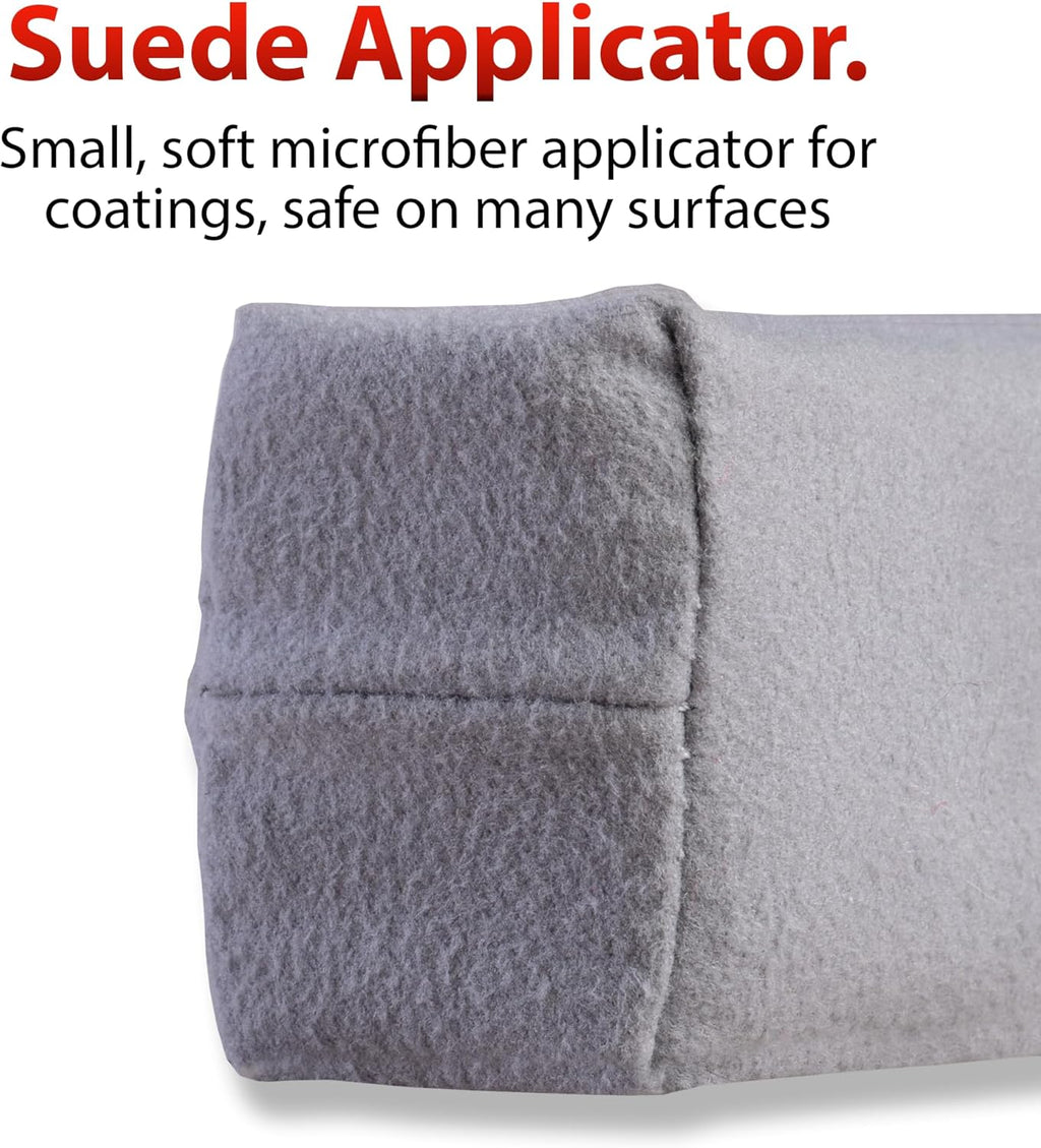 Adam's Polishes Suede Applicator (2 Pack) - Car Detailing Sponge, Use with Ceramic Spray, Graphene Coatings on Car Paint, Metal, Plastic Trim, Rubber & Glass