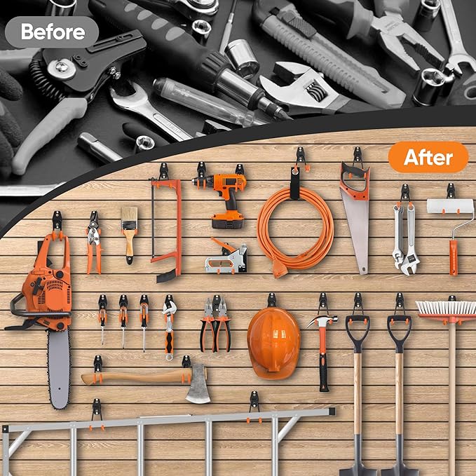 Nacial 26 Pack Garage Hooks Heavy Duty, Utility Steel Garage Storage Hooks - Image 6