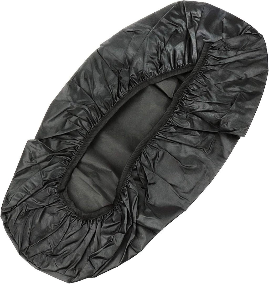 Modengzhe Waterproof Motorcycle Seat Cover, Rainproof & Dustproof, 27 x 14 inches Fit for Small-Size Motorcycle Moped Scooter, Black Size XL