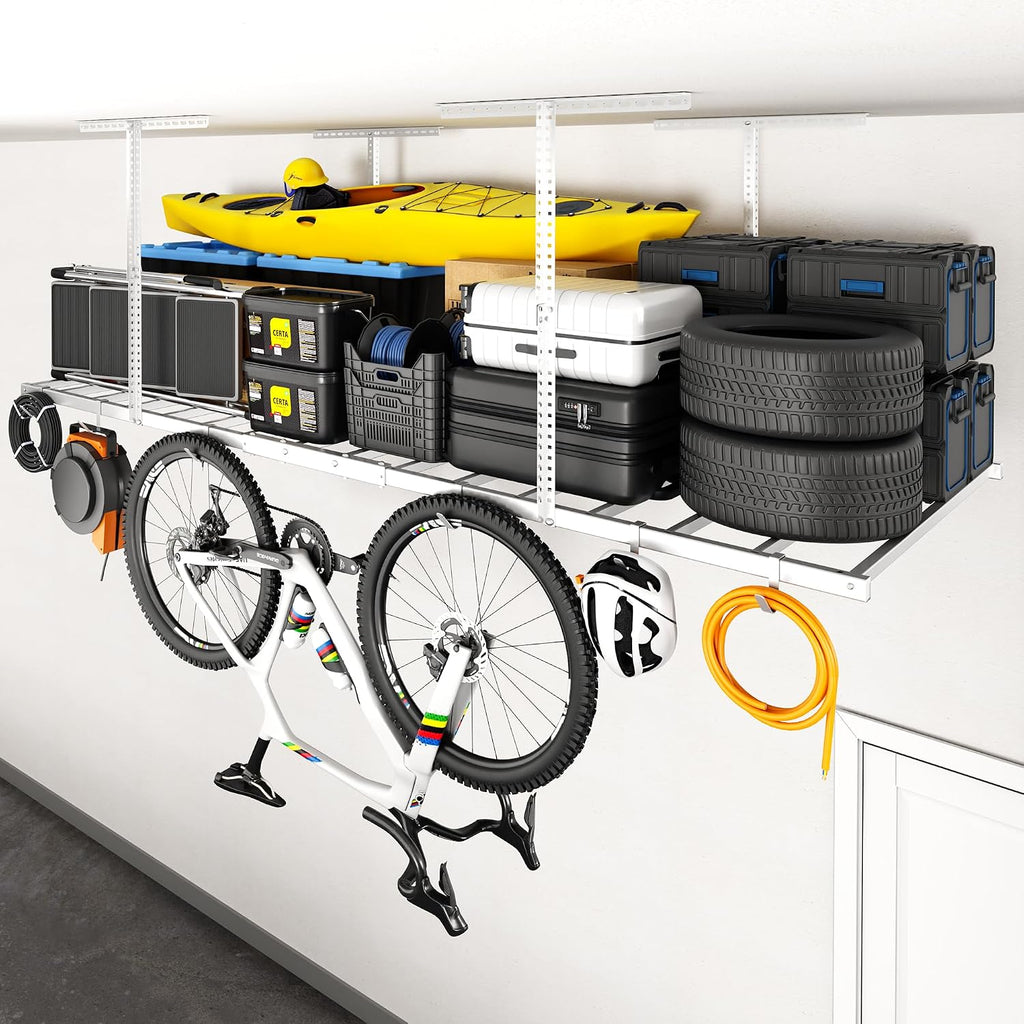 fleximounts 4x8 overhead garage ceiling storage rack with, main product view
