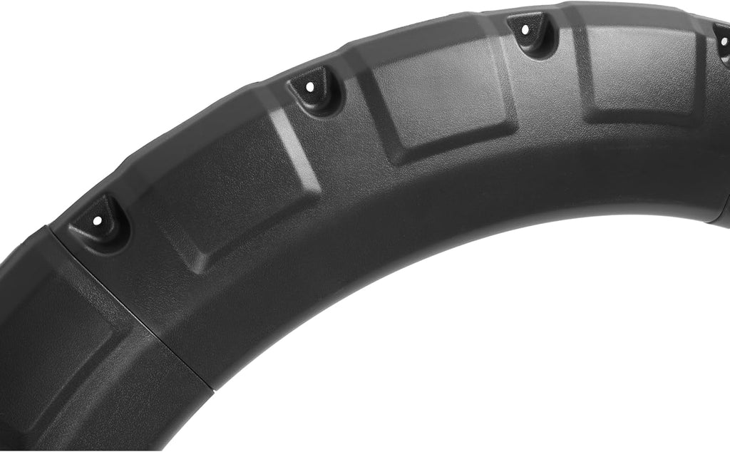 ALMULOO 4Pcs Fender Flares Compatible with 2004-2008 Ford F-150 & 2007-2008 Lincoln Mark LT Styleside w/66.0" / 67.0" / 78.0" / 96.0" bed length models Wheel Arch Covers Plastic(PP) Textured Black