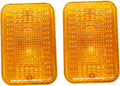 BLUESUNSOLAR 2X Amber Lens LVU18745 Tail Light Lens Replacement for John Deere Tractor 1023E 1025R 1026R 2025R 2027R 2032R 2038R 2305 2320 2520 2720 (2PCS-LVU18745)
