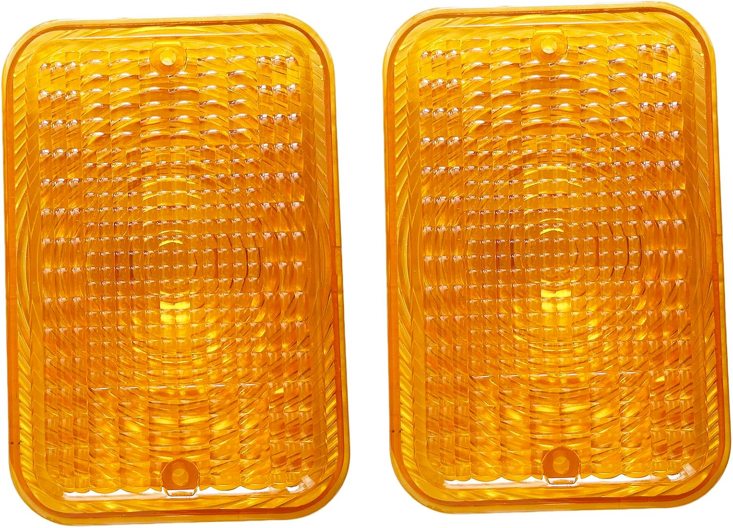 BLUESUNSOLAR 2X Amber Lens LVU18745 Tail Light Lens Replacement for John Deere Tractor 1023E 1025R 1026R 2025R 2027R 2032R 2038R 2305 2320 2520 2720 (2PCS-LVU18745)