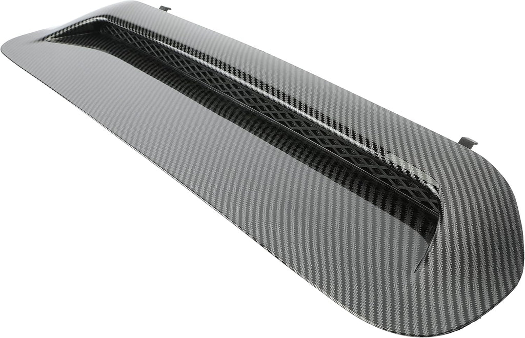KUAFU Front Upper Hood Scoop Sport Hood Compatible with 2010-2022 Toyota 4Runner & 2012-2015 Toyota Tacoma Carbon Fiber Style Bulge Insert Upgrade Air Flow Scoop Kit Replacement for TO1231103