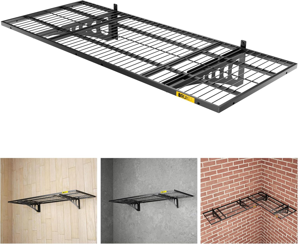 1.64x4ft Adjustable Rail Wall Garage Storage Shelf,