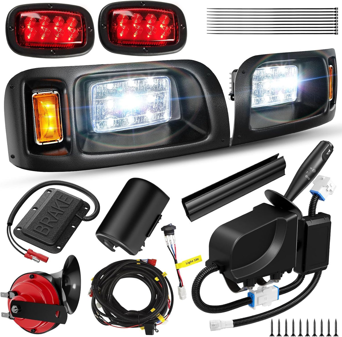 12v deluxe golf cart light kit for club, main product view