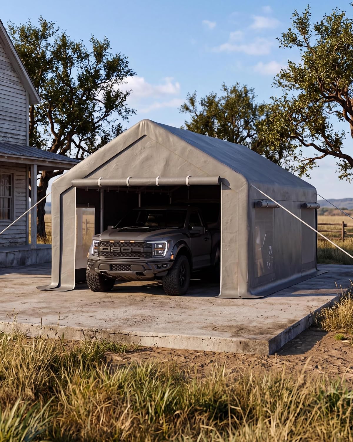 garveelife 10x20 car port portable garage, main product view