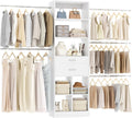 besiost closet system, 4-8 ft closet organizer tower, main product view