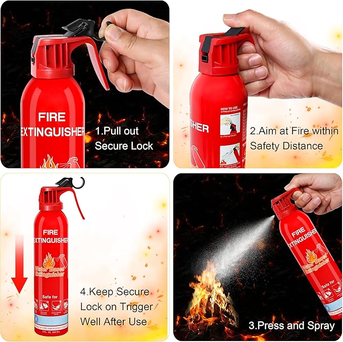 Fire Extinguisher for Home, Portable A, K Class Fire Extinguishers - Image 4