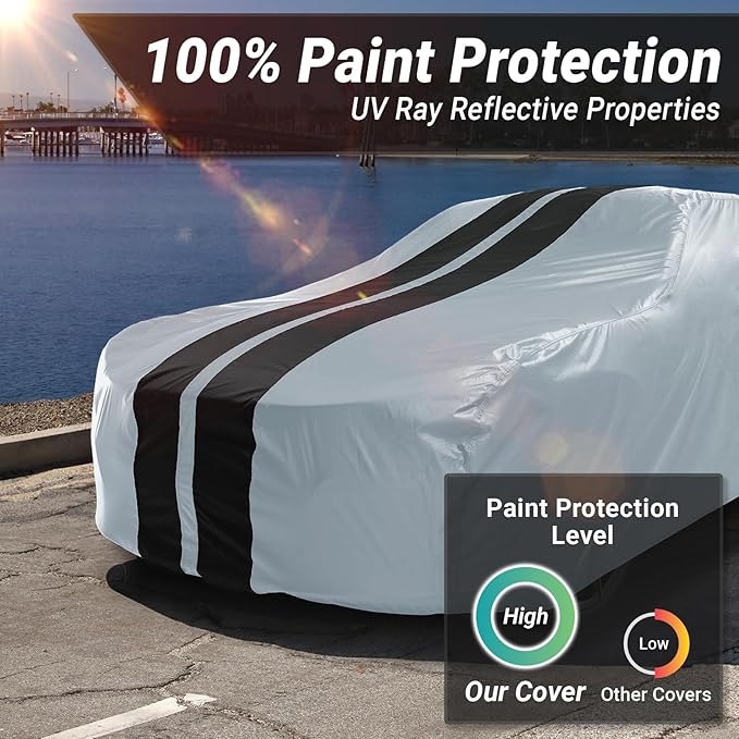 iCarCover Custom Car Cover for Pontiac Lemans 2-Door, 4-Door Waterproof - Image 3