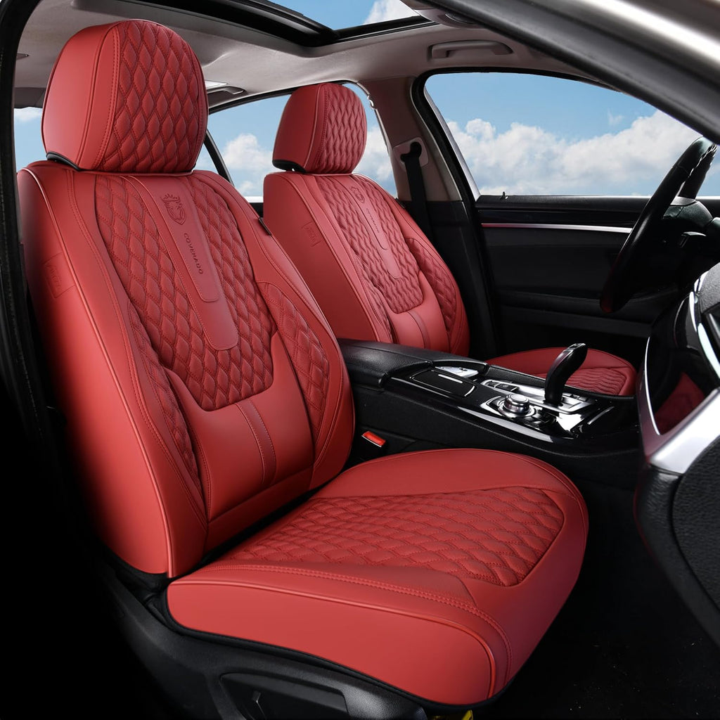 coverado car seat covers full set, red seat, main product view
