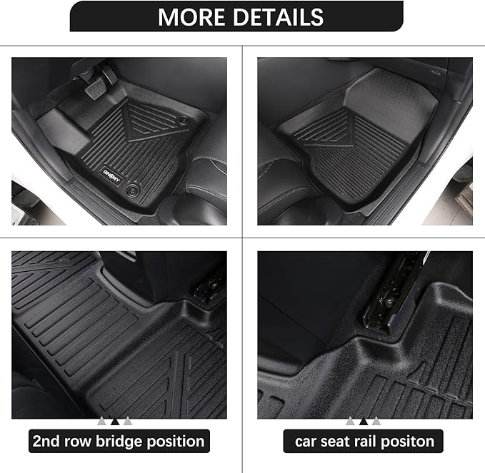 GINOWY- Floor Mats for Kia K5 2021-2024 2025 for Hyundai Sonata 2020-2025 - Image 6