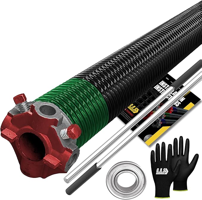 Garage Door Torsion Spring 243x1.75x38 Includes 1” Steel Bearing, Non-Slip by GASHardware