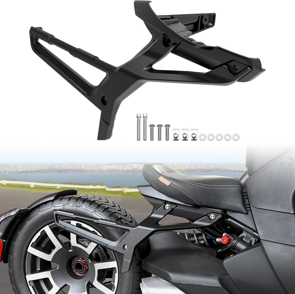 SAUTVS Aluminum Saddlebag Rack for Can-Am Ryker, Black Luggage Bag Rack Kit for Can Am Ryker All Models Accessories (Replace #219400856)