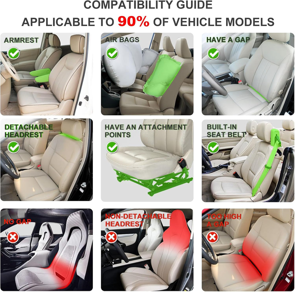 bopuovre linen front car seat covers breathable fabric on a desk or shelf