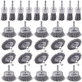 30 Pack Carbon Steel Wire Wheel Brush, Rocaris Cup Brush, Wheel Brush, Pen by Rocaris