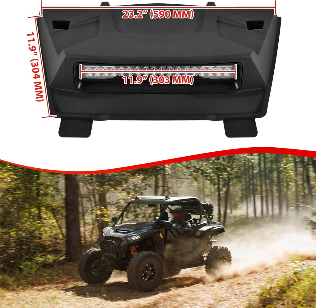 LED Turbo Hood Scoop Compatible with 2024 2025 2026 Polaris RZR XP 1000/ XP 4 1000 Accessories, Sport Hood Scoop Replacement Air Intake Kit PP Material Impact Resistant RZR Hood Accessories
