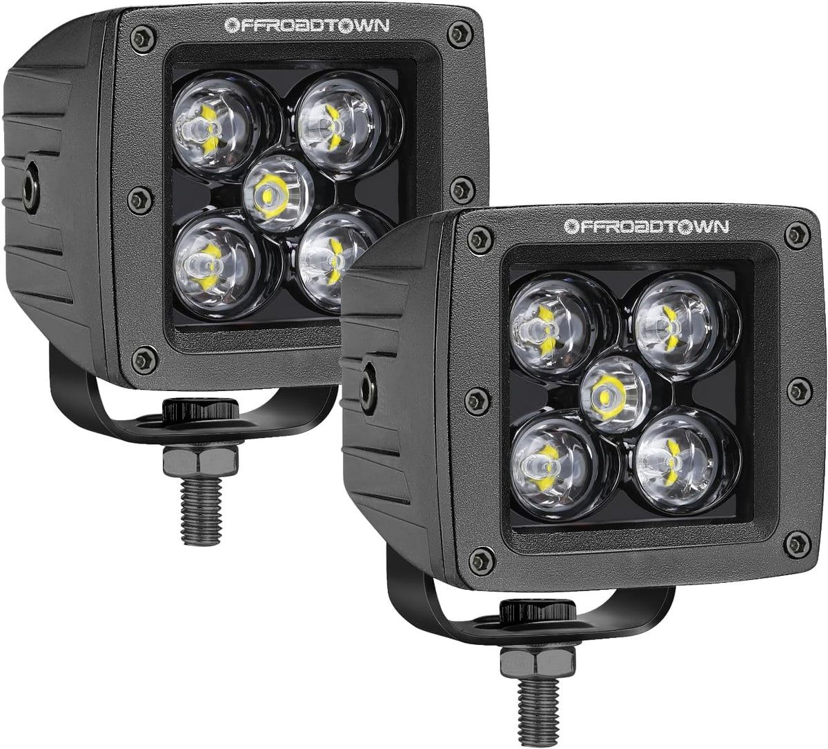 offroadtown led cubes 2pcs 3 inch 100w cree, main product view
