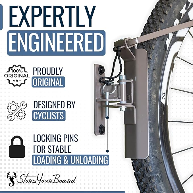 StoreYourBoard Bike Swivel Rack – Wall Mounted Garage Bike Storage, Vertical - Image 5
