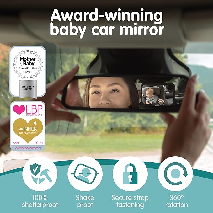 Onco Baby Car Mirror & Car Window Shades Bundle - Image 3