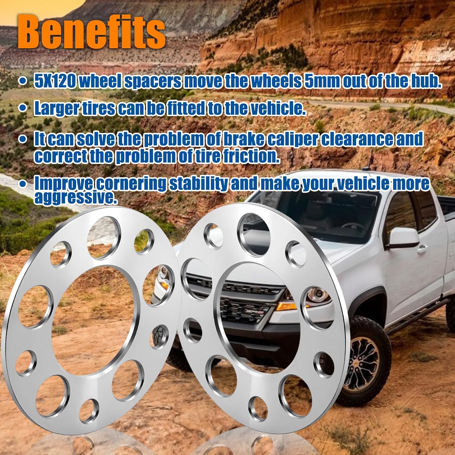 GAsupply 5mm 5x120mm Wheel Spacers Fit for 128i 135i 318i 320i 325i 328i 335i M3 428i 435i M4 525i 528i 530i 535i M5 Z3 Z4 640i 645ci E36 E46 E90 E92 E93 F10 F30, 72.56mm Hub Bore Forged Spacer, 2PCS