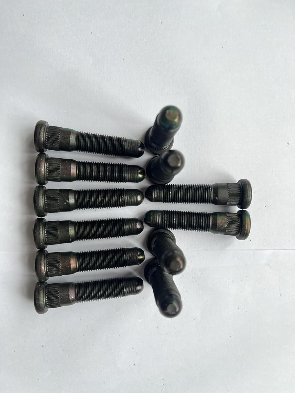 12PCS M14x1.50 Serrated Front Wheel Studs 610-674 Replacement for 2021-2025 Cadillac Escalade, Fits for 19-25 Chevrolet Silverado 1500 Colorado Suburban Tahoe, GMC Sierra Yukon Canyon