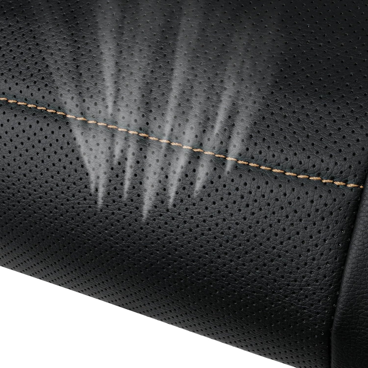 car pass universal fit piping leather car seat, front angle view