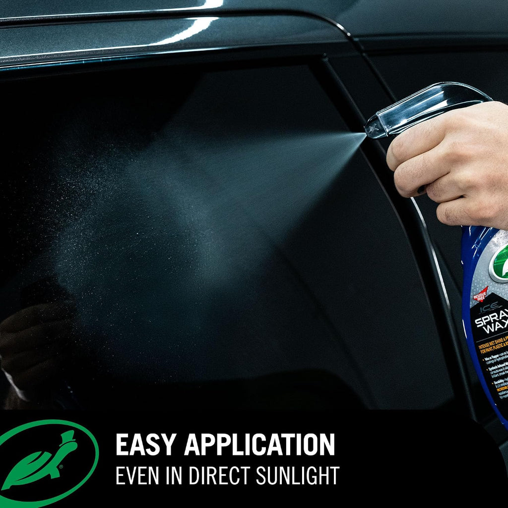 Turtle Wax T-477R ICE Spray Wax, Ultimate High Shine Wax Finish, For Use on Car Paint, Trim and Plastics, Safe for Motorcycles, RV's, Trucks and More, 20 oz. (Pack of 1)