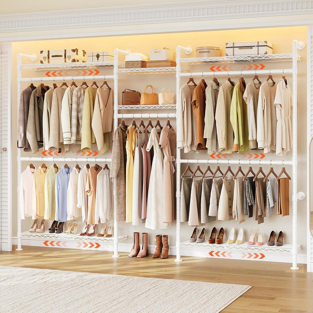 onbrill h3 plus expandable wall mounted closet system, main product view