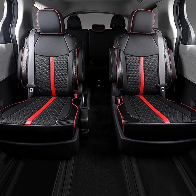 Custom Fit Sienna Seat Covers for Toyota Sienna LE, XLE 2021-2025 3-Row - Image 2