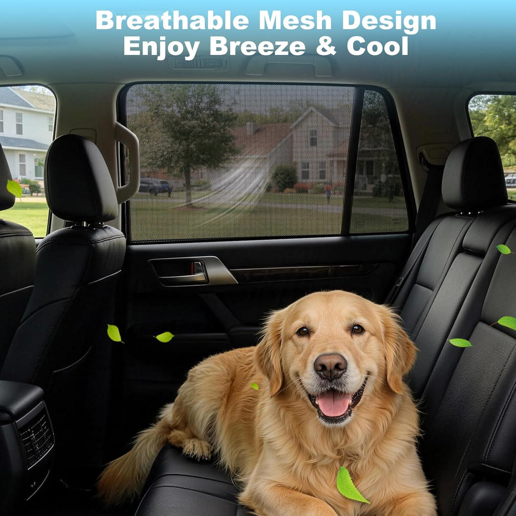 XCBYT 2011-2023 4Runner Window Shade, 2PCS Rear Side Sun Shades for Baby & Pet, Breathable Mesh UV Protection, Privacy & Heat Insulation, Easy Magnetic Installation