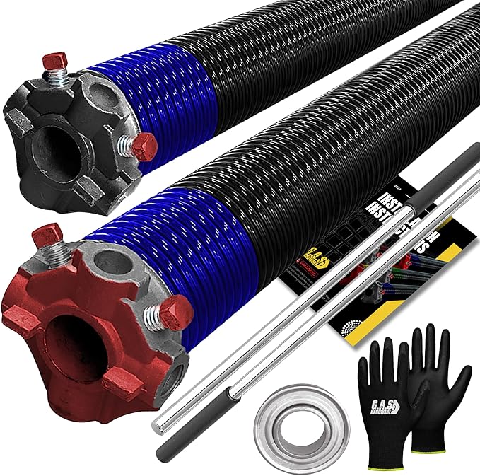 Garage Door Torsion Spring 262x1.75x48 Includes 1” Steel Bearing, Non-Slip by GASHardware