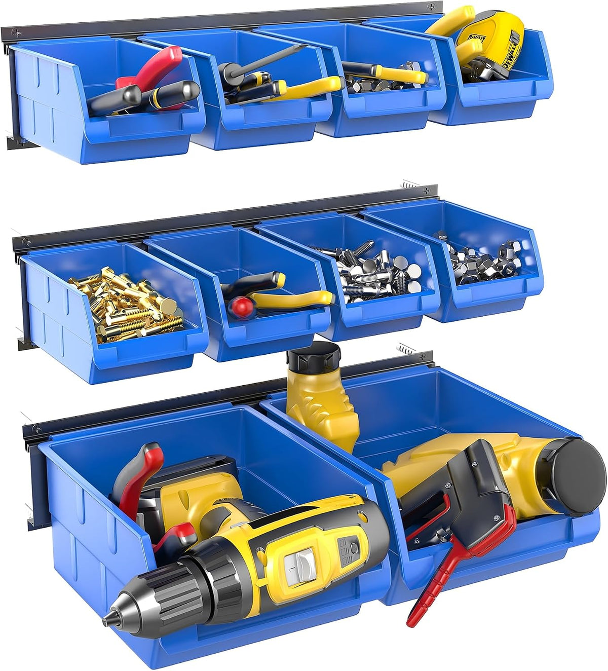 walmann wall mounted storage bins for small parts, main product view