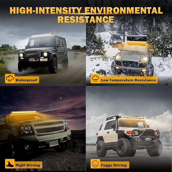 Auxbeam LED Led Light Bar 42 Inch 240W Straight Spot Flood Combo Led Off Road - Image 6
