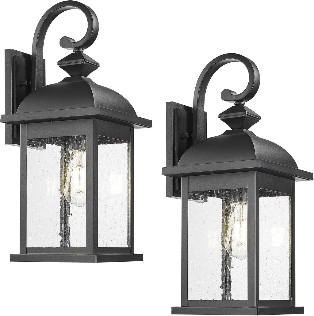 FEMILA 21" Outdoor Wall Light Fixture, 2 Pack Modern Outdoor Wall Sconce