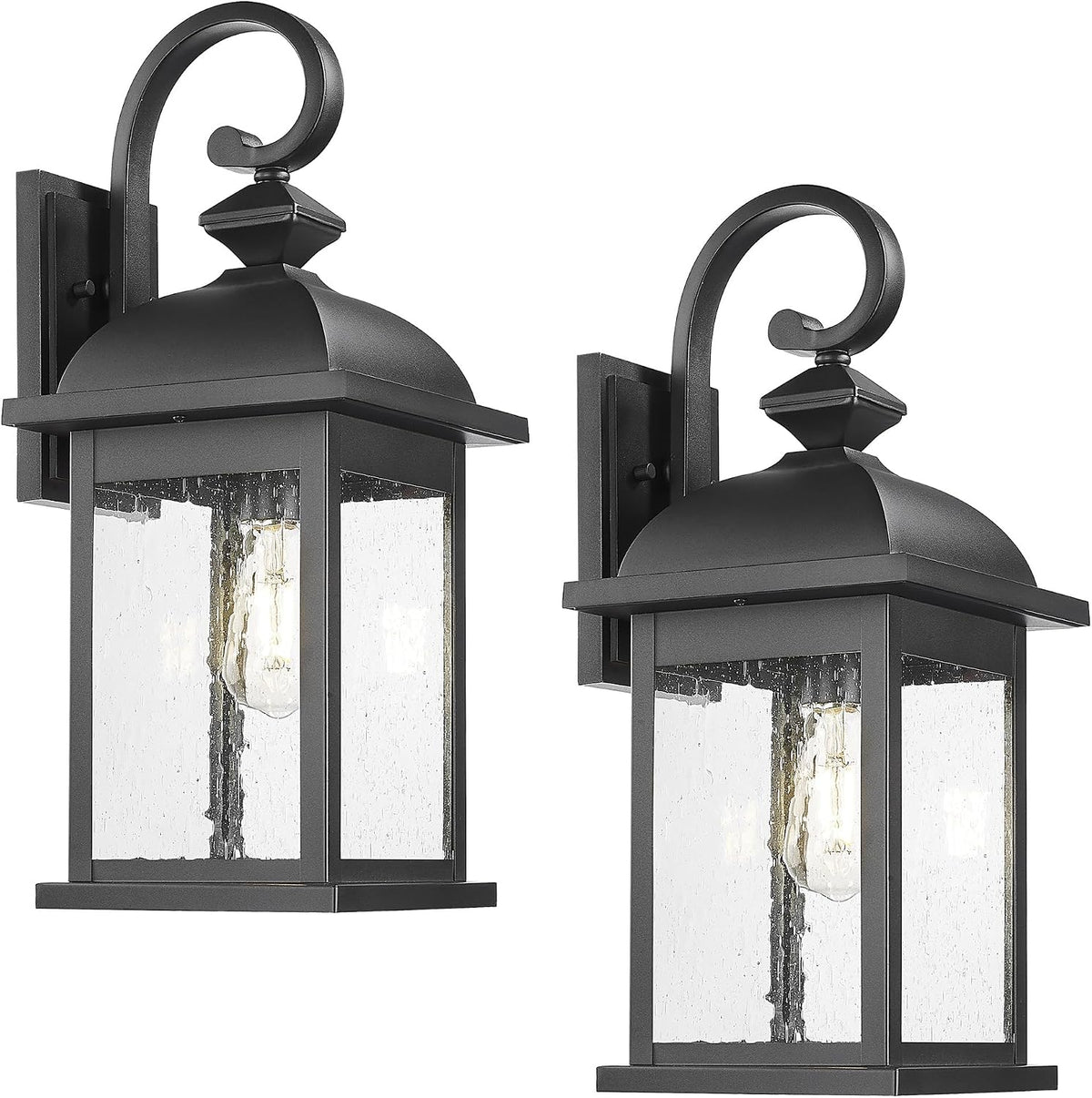 FEMILA 21" Outdoor Wall Light Fixture, 2 Pack Modern Outdoor Wall Sconce