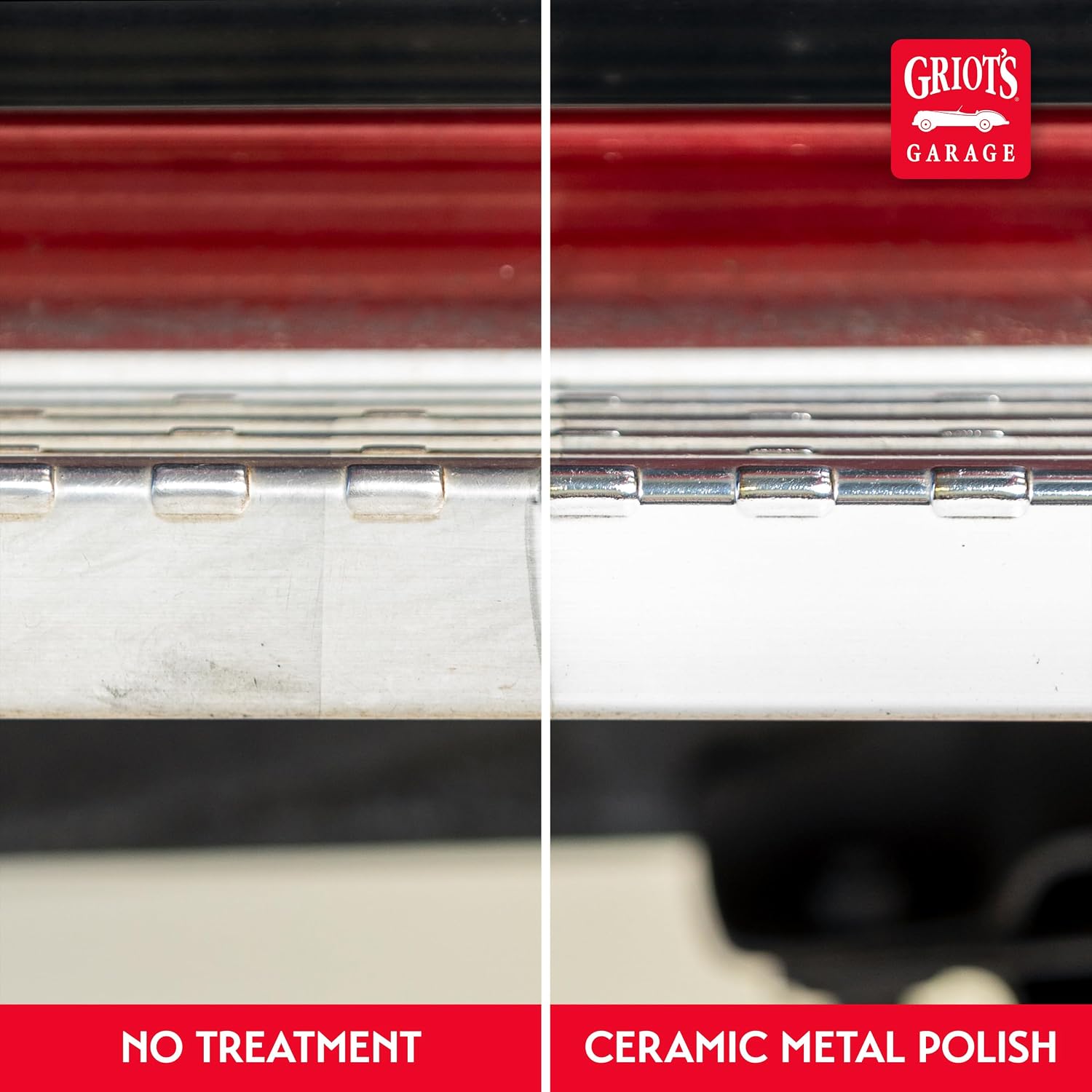 Griot's Garage Ceramic Metal Polish for Car Detailing, Restorer and Oxidation Remover for Aluminum, Brass, Chrome, Stainless Steel, Silver, and Copper, 16 Ounces, 10864