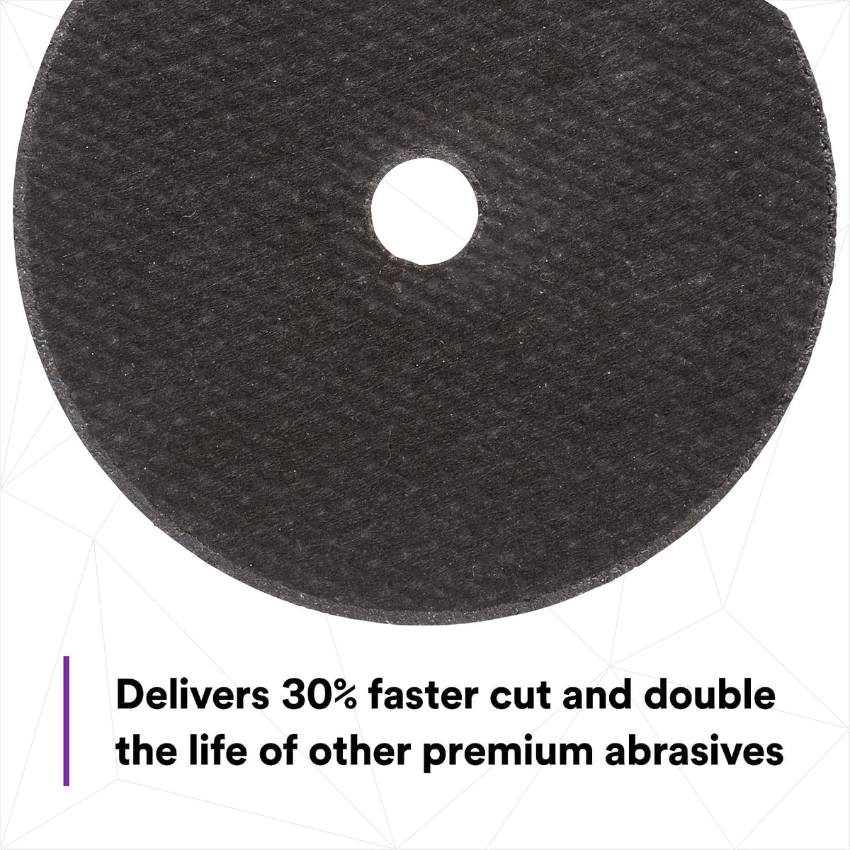 3m cubitron ii cut-off wheel 33456, high performance, side view
