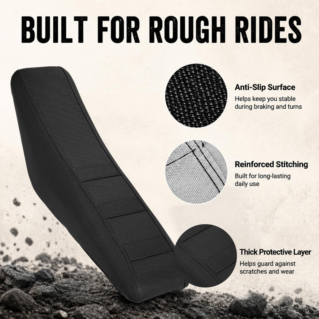 Seat Cover for Eskute Electric Dirt Bike, Anti-Slip Leather E-Bike Seat Protector for Eskute Nova Mini Electric Dirt Bike Off Road Black